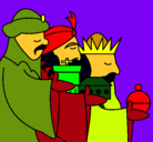 Dibujo Los Reyes Magos 3 pintado por soccer
