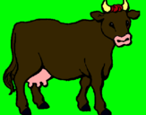 Dibujo Vaca pintado por muriel