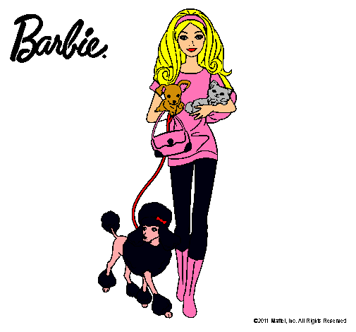 Barbie con sus mascotas