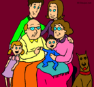 Dibujo Familia pintado por cristy43