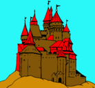 Dibujo Castillo medieval pintado por alomso