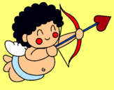 Dibujo Cupido pintado por abcdp