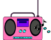 Dibujo Radio cassette 2 pintado por daniiellaa