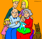 Dibujo Familia pintado por fastion