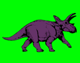 Dibujo Triceratops pintado por notbuc