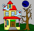 Dibujo Casa fantansma pintado por sara2001