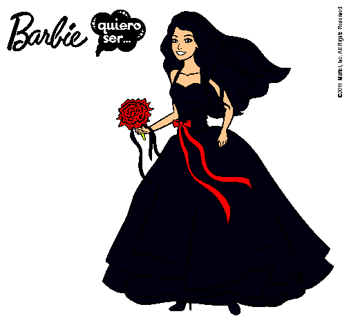 Barbie vestida de novia