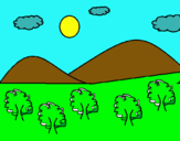 Dibujo Montañas 4 pintado por arboless