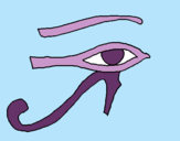 Dibujo Ojo Horus pintado por rosalu