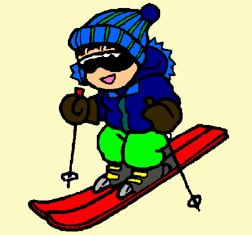 Dibujo Niño esquiando pintado por geri