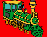 Dibujo Tren pintado por mirde