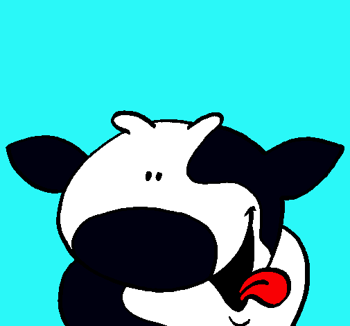 Dibujo Vaca sonriente pintado por july03