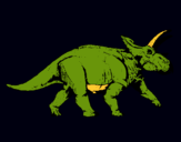 Dibujo Triceratops pintado por HARITZ