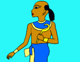 Dibujo Niño faraón pintado por narizprezios