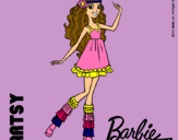 Dibujo Barbie Fashionista 1 pintado por florangima