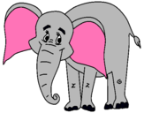 Dibujo Elefante feliz pintado por IanI