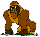 Dibujo Gorila pintado por maralbert