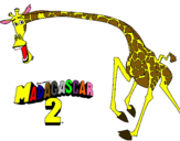 Dibujo Madagascar 2 Melman 2 pintado por jared200