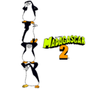Dibujo Madagascar 2 Pingüinos pintado por cenisienta