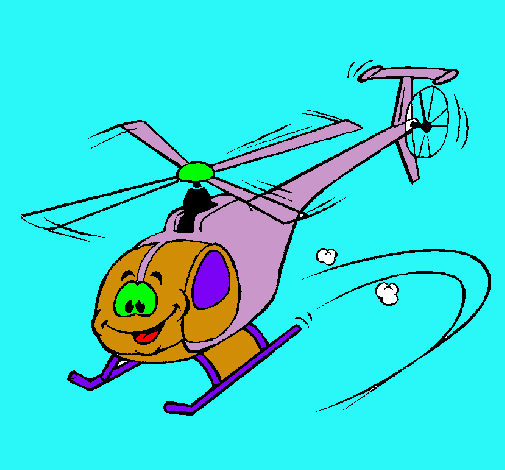 Dibujo Helicóptero pintado por perenquen