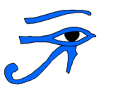 Dibujo Ojo Horus pintado por chemanuel