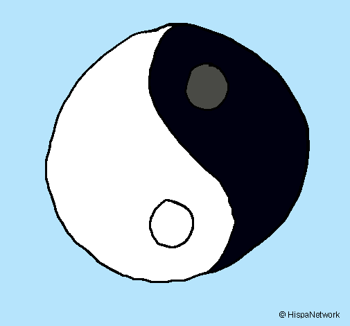 Dibujo Yin yang pintado por july03
