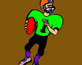 Dibujo Jugador en acción pintado por fubolito