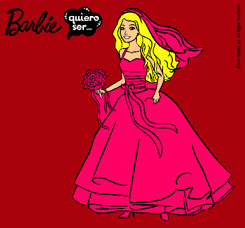 Barbie vestida de novia