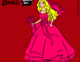 Dibujo Barbie vestida de novia pintado por sali-2003-xa