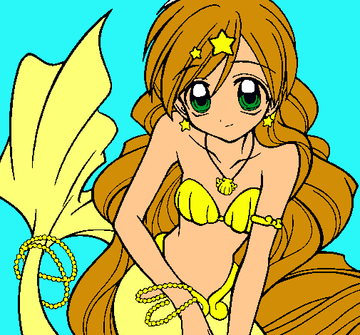 Dibujo Sirena pintado por BarBaRita0