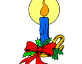 Dibujo Vela de navidad pintado por iiiiiiiiiiii