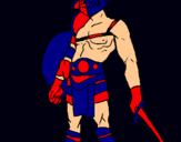 Dibujo Gladiador pintado por davinci