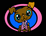 Dibujo Perrito Littlest Pet Shop pintado por luana_29