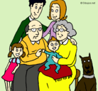 Dibujo Familia pintado por  marcfg