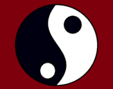 Dibujo Yin y yang pintado por CHUMANEL