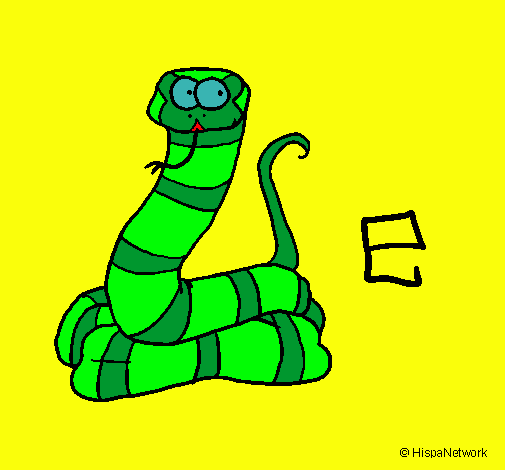 Dibujo Serpiente pintado por BarBaRita0