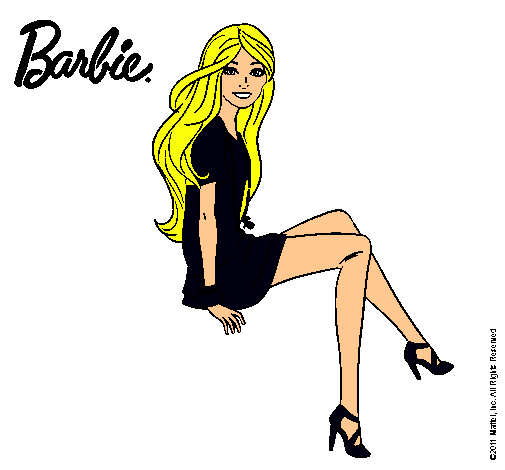 Barbie sentada