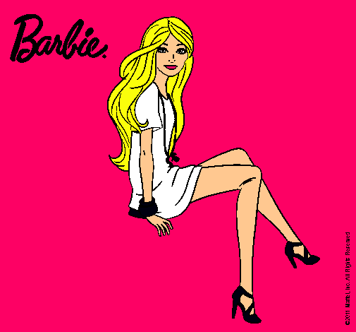 Barbie sentada