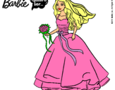 Dibujo Barbie vestida de novia pintado por jhttjdridot9