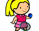 Dibujo Chica tenista pintado por odpkkkkkkkkk