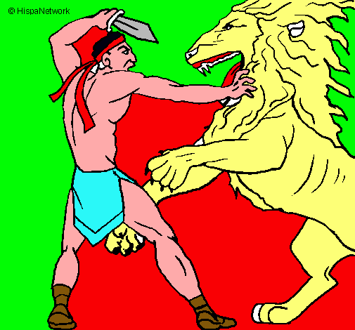 Gladiador contra león