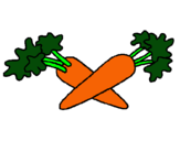 Dibujo zanahorias pintado por pini