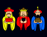Dibujo Los Reyes Magos 4 pintado por FER31