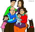 Dibujo Familia pintado por kimba