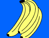Dibujo Plátanos pintado por azulynati