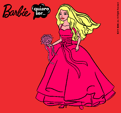 Barbie vestida de novia