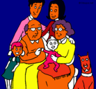 Dibujo Familia pintado por diegomaximo