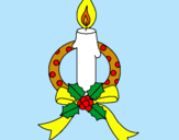 Dibujo Vela de navidad III pintado por velasco