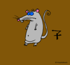 Dibujo Rata pintado por jesua