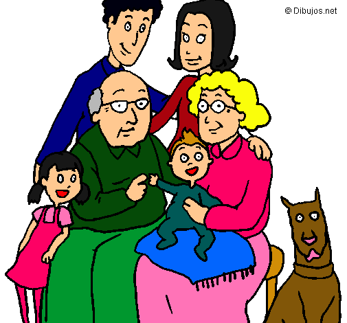 Dibujo Familia pintado por marci02